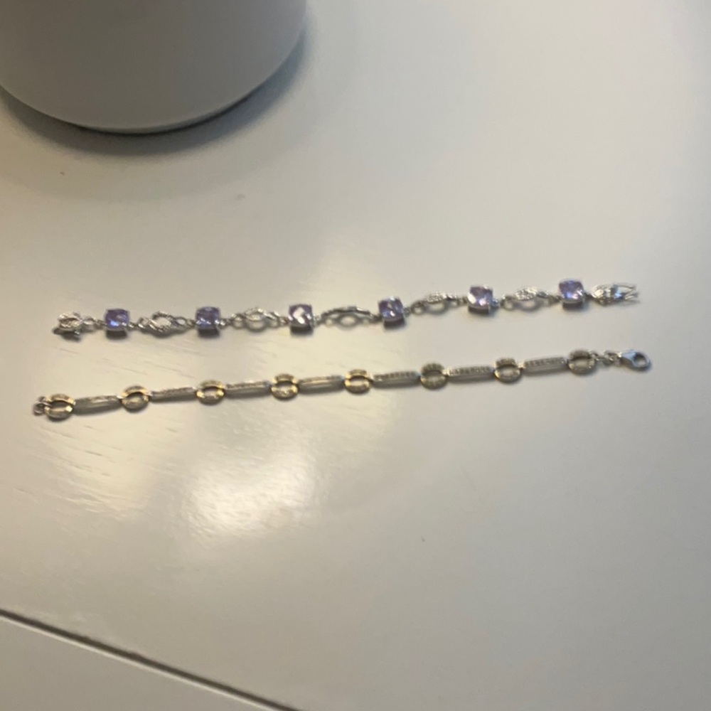 Set of two bracelets - both fit up to 8 inch wrist